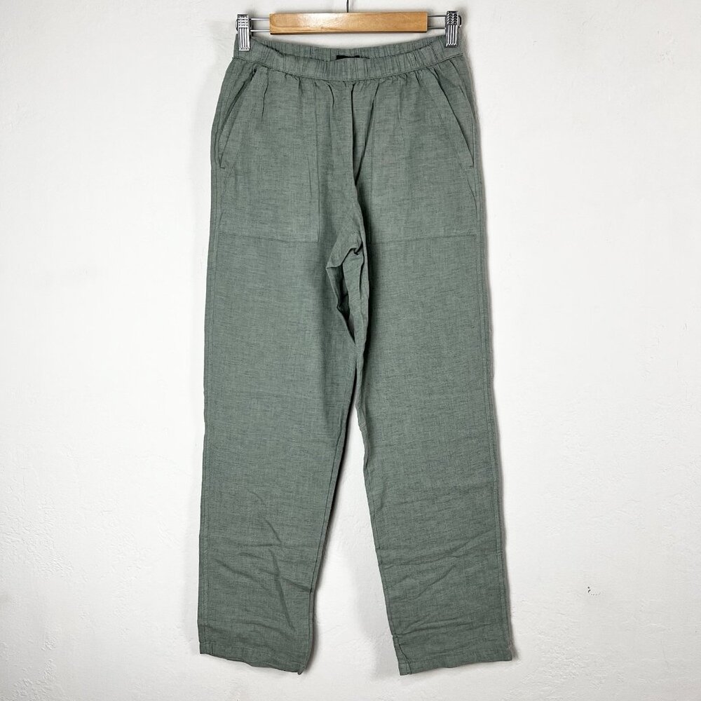 Prana Women's XS June Day Pant Pull On Organic Cotton Hemp Green Beach Resort